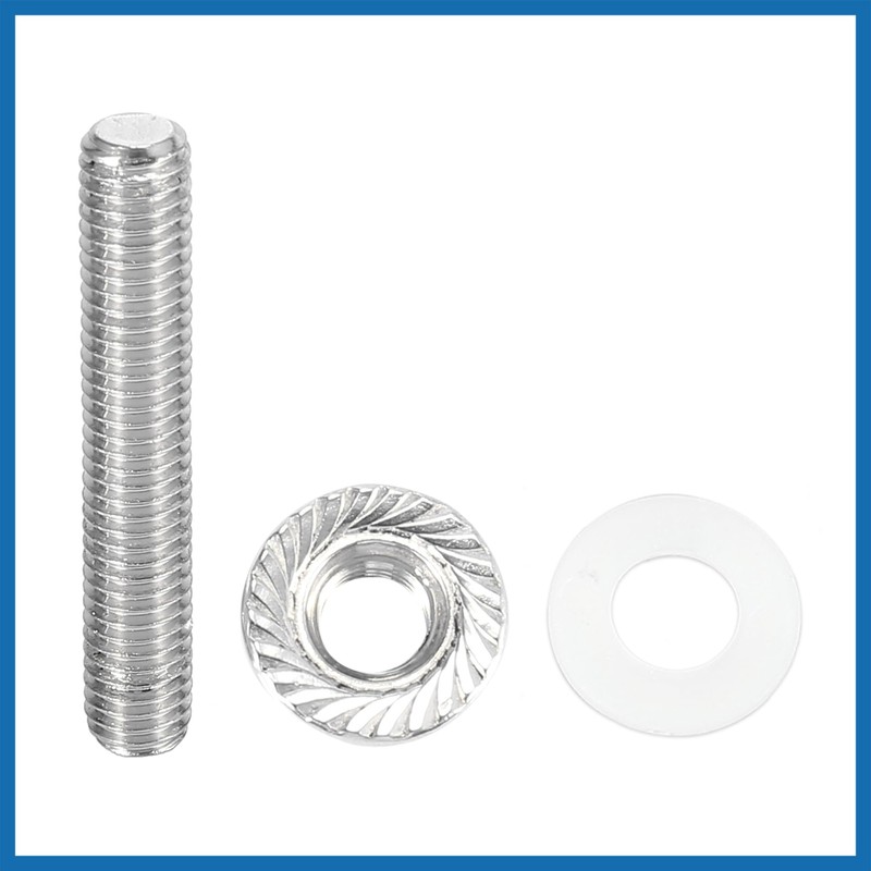 A ABSOPRO 10pcs Stainless Steel Exhaust Manifold Bolt Stud Hardware