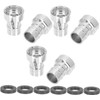 6 Piezas Adaptador de Grifo de Metal de Acero Inoxidable