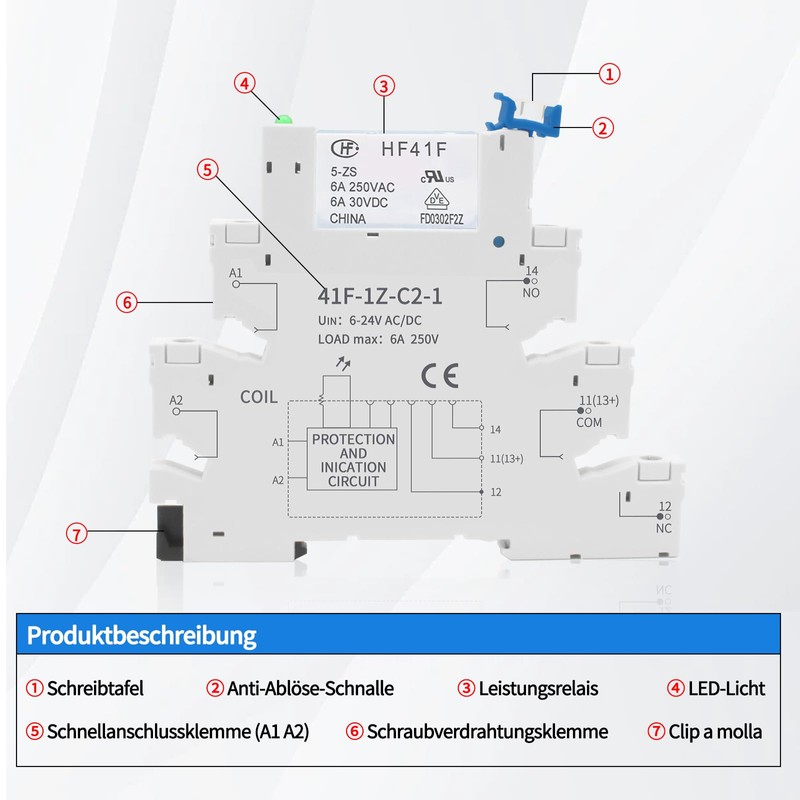 RelayWell 5 V Relay Din Rail; Silm, Solenoid Power Relay