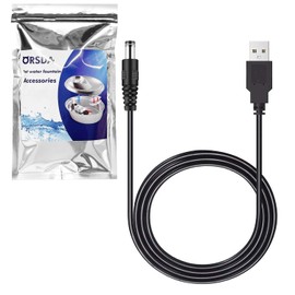 ORSDA Cat Water Fountain Parts Power Cord Replacement ONLY for ORSDA All Pet Fountains D30 / D60 / D36 / D66 - Not for Other Brands Fountain