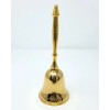 Solid Brass Hand Bell Design 6 1/2" Home Altar Yoga