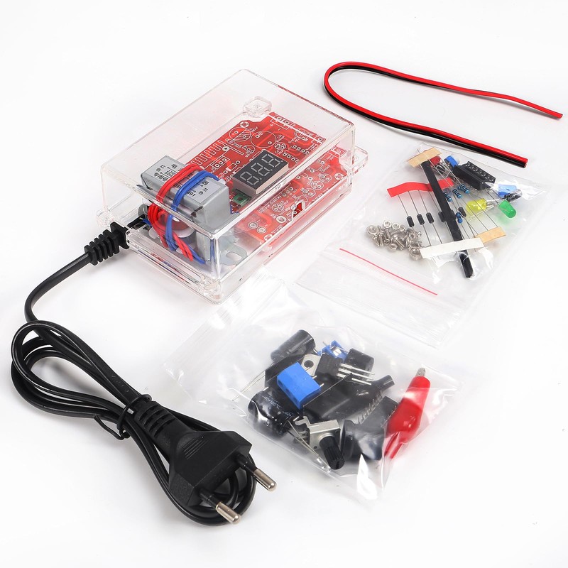 DIY Kit LM317 Adjustable Regulated Voltage 220V to 1.25V-12.5V Step-Down
