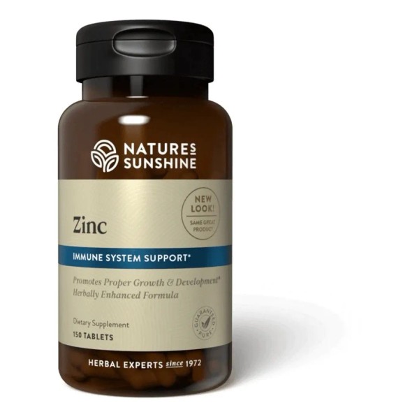 Nature´s Sunshine Zinc 25mg 150 Tabletas Sabor Sin sabor