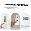 TEHAUX Transparent Thermostat Lock Box Keyed Wall Mounted Guard for