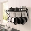 KES 30-Inch Kitchen Pan Pot Rack Wall Mounted Hanging Storage