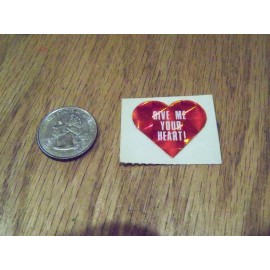 VINTAGE GIVE ME YOUR HEART!  STICKER
