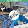 M METERXITY 4-Pack Structural Pipe Connector, T Clamps Stainless Steel