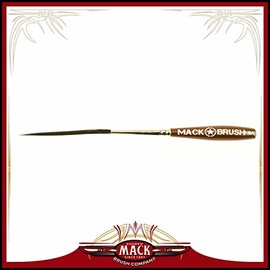 Andrew Mack Size 1 Series Long Bob Pinstriping and Scrolling Brush Black Synthetic & Blue Squirrel Blended 1 3/4" Hair Length