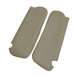 UINIEBOOM Sun Visor Replacement Cover, Left Right Pair Sun Visor Leather Cover Skin Compatible with Toyota 4Runner Tan 1996-2002
