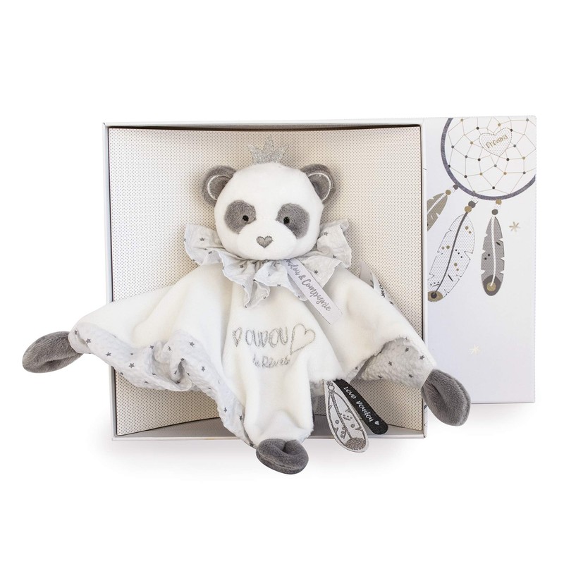 Doudou et Compagnie DC3536 ATTRAP-Reve Panda Duvet Grey