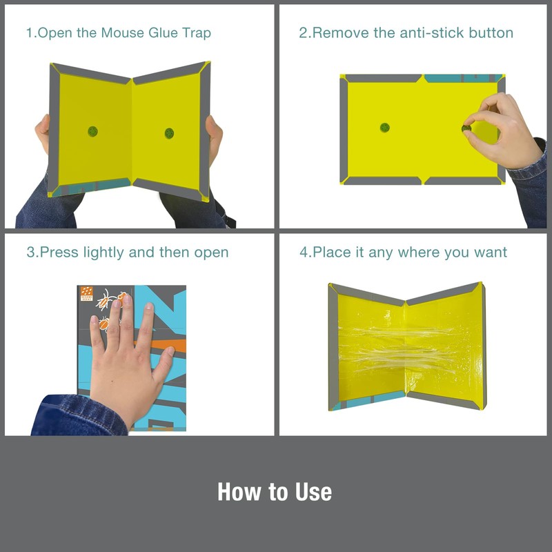ZingZap 13-Pack Mouse & Insect Glue Traps/Board, 3X Faster Catch