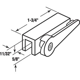 Prime-Line U 9824 Extruded Aluminum, Cam Action Lock, Aluminum Finish (Single Pack)