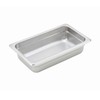 Winco SPJH-402 1/4 Size x 2-1/2" D Stainless Steel Steam