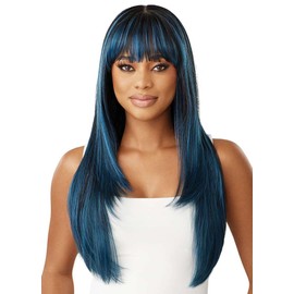 Outre Lace Front Wig -Perfect Hair Line 13X6 - Katrina (OFF BLACK 1B)