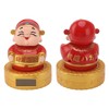 Cai Shen Statue Solar Power Shaking Head Vivid Decorative Chinese