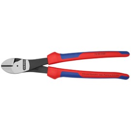 KNIPEX Tools - High Leverage Diagonal Cutters, Multi-Component (7402250), 10 inches