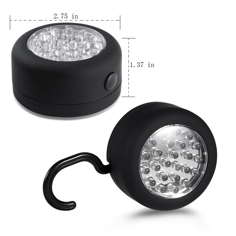 CALIFORNIA CADE ELECTRONIC 24 LED Round Magnetic Work Light Torch