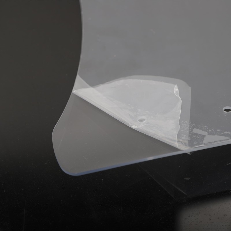 Mokuo Extended Motorcycle Windshield Universal- 18" Tall & 3MM Thick,