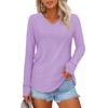 YUCOLEN Long Sleeve Tunic for Women V Neck Oversized Shirts