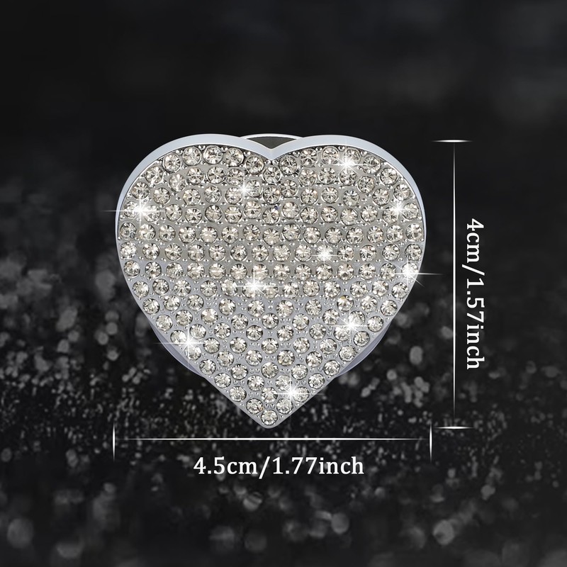 TOMALL Bling Car Engine Start Button Cover Diamond Interior Crystal