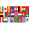 Printed International Flag Table Runner Party Accessory (1 count) (1/Pkg)