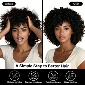 MR&HM Satin Body Pillow Cover, Soft and Breathable Body Pillow Case with Envelope Closure, Cooling and Silky Long Pillowcase for Hair and Skin,Grey (20x54, Black)