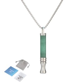 Breathing Necklace with Resistance, Breathing Resistance Necklace with Filter, for Anxiety Relief Relaxing Stress While Traveling Portable for Men and Women
