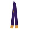 BLESSUME Church Clergy Pastor Cross Embroidered Stole, Purple 7, One