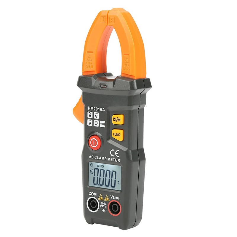 PEAKMETER PM2016A/S Digital Clamp Multimeter, 6000 AC Voltage Ampere Ohm