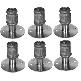 Express KitchQuip Stainless Steel Flanged Feet for Stainless Steel 1-5/8" O.D. Tubing