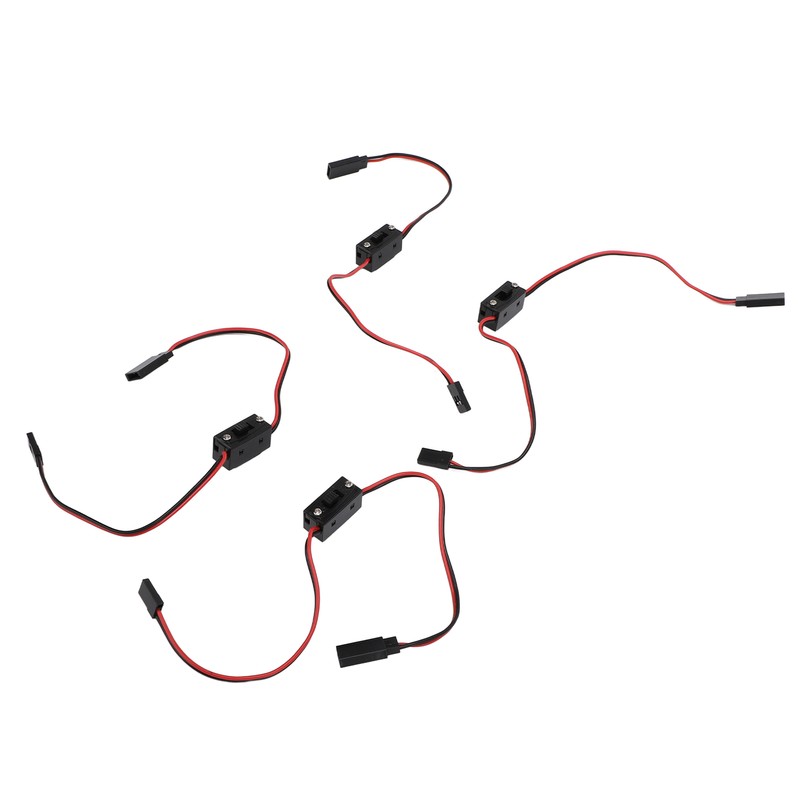 4Pcs RC JR Style Power On Off Switch Versatile Sturdy