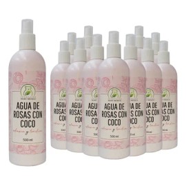 Pack de Tónicos Faciales Productos Mart Mexico de Agua de Rosas con Coco para Hidratar la Piel