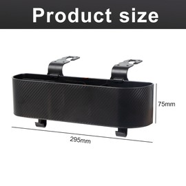 xiruiubao Headrest Cup Holder Car Back Seat Organiser - Multifunctional Car Seat Storage Box with Drink Holder and Hook for Children and Adults, Car Accessories Headrests, Black