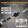ELEAD 3-Piece Quick Change Bit Holder, 1/4" Magnetic Hex Shank