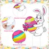 Easter Yards Signs Outdoor Bunny Lawn Signs with Stakes Bunny
