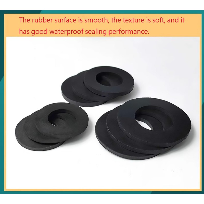 Smartsails 140 Pieces 7 Size Black Flat Rubber Gasket Assortment