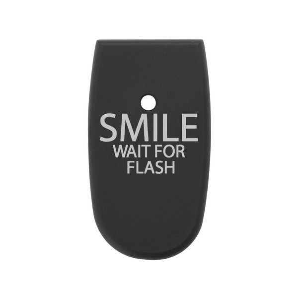 for Smith & Wesson Shield .45 Magazine Base Plate Black NDZ Smile Wait for Flash Text 3 Line