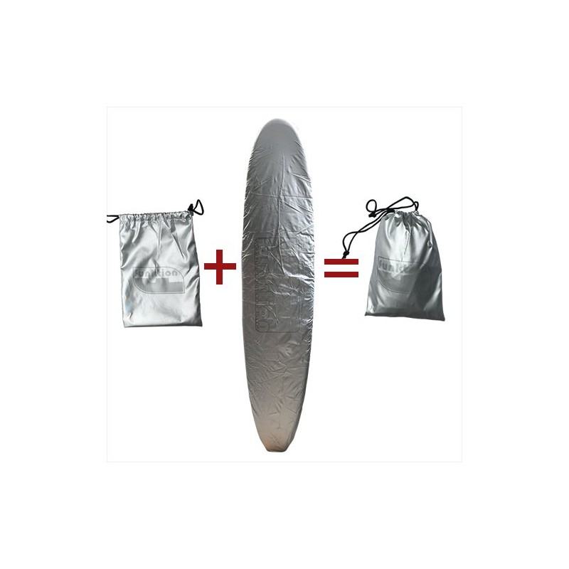 Funktion FK-WRAP-FU-SLV-PC Surfboard Cover Silver Protective Coloration Edition