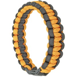 Paracord Survival Bracelet Accessory, Orange & Black - Southern Homewares - Multipurpose Wristband Tool / Jewelry