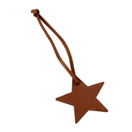Tonecraft Star Key Holder, Simple, Orthodox, Bag Charm, Popular, Stylish, Cute, PU Leather, Camel