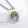 XIXLES Saint Patrick Medal Sterling Silver St Patrick Day Pendant