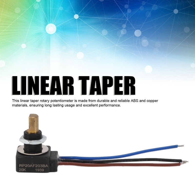 Linear Taper Adjustable Resistor IP65 Waterproof 0.25W Rated Power 320°