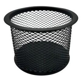Porta Lapices Nextep Chico Malla Metalica 9x6cm Negro                                                                                                 
