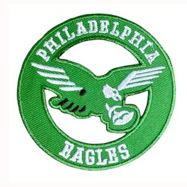 Eagles Bird in Circle On Football Fanavorite Team Iron On Sew On Embroidered Patch