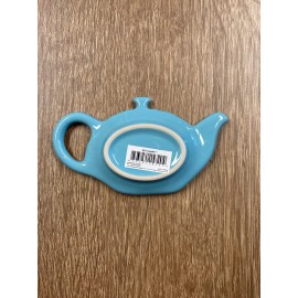 Le Creuset "Turquoise" Tea Bag Holder LE CREUSET Stoneware Teapot Shaped NWT Teabag