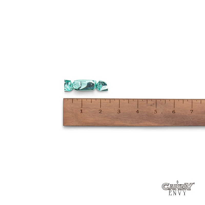 Turquoise Individually Wrapped Caramels - 2 Pound Bag