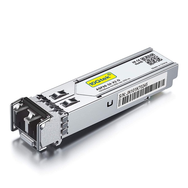 10Gtek 1.25G SFP 1000Base-SX, 850nm MMF, up to 550m, Optical
