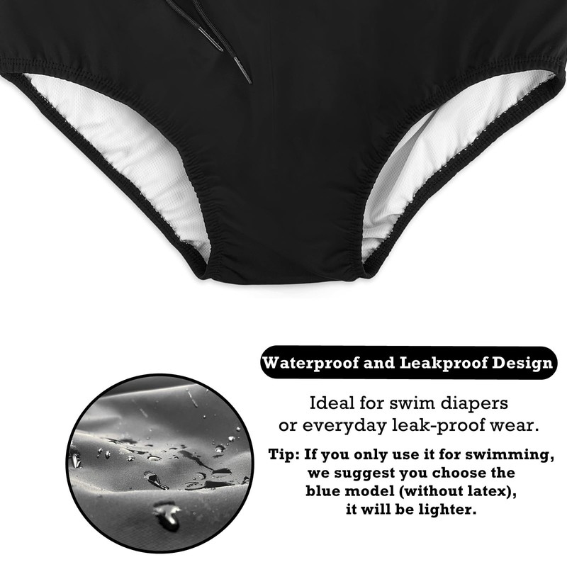 AQX Reusable Adult Swim Diapers Special Needs, Plastic Diaper Cover