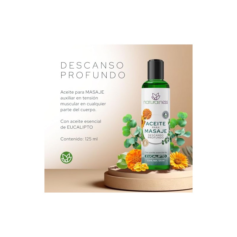 Aceite Descontracturante y Relajante para Masaje Descanso Profundo 125 ml
