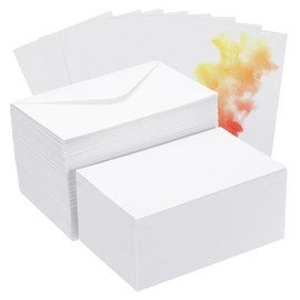 PATIKIL 100 Juegos de Tarjetas de Acuarela de Algodón Puro 140lb/300 GSM con Sobres para Pintura Artística y Notas de Agradecimiento Creativas 4x6 Pulgadas